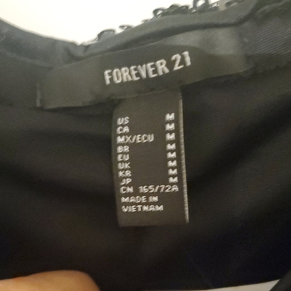 Forever 21 Black Sequin Boot Cut Pants - Picture 2 of 7